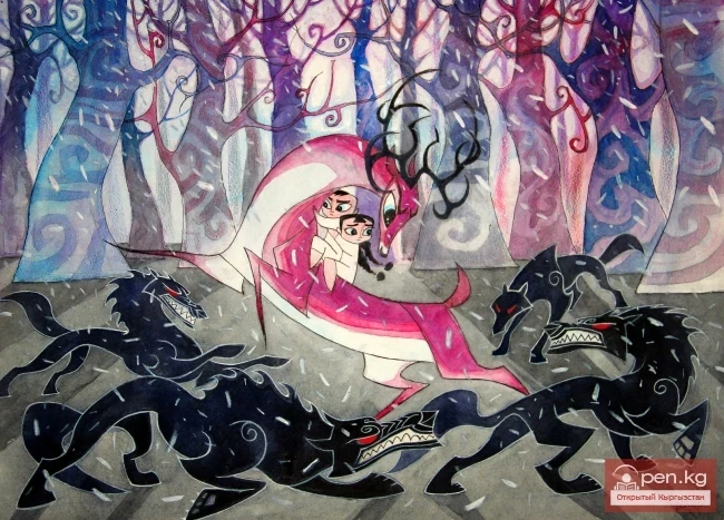 Кыргыздардын жок кылынуусу жана Эне-муйүз тууралуу легенда