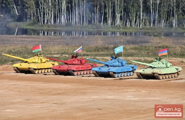 Kyrgyz Tankers Finished Third in Time at the Opening of the "Tank Biathlon-2014"