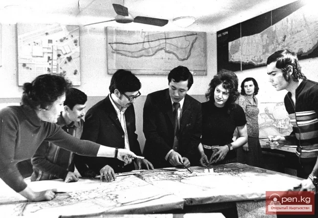 Градостроительство в 70—80-е годы в Кыргызстане