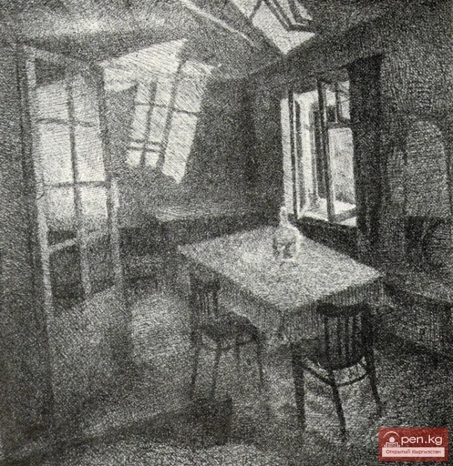 Roman Beniaminovich Nudel, Vasily Savelievich Gladkov, Vladimir Grigoryevich Rogachev - masters of drawing, watercolor, and book illustration