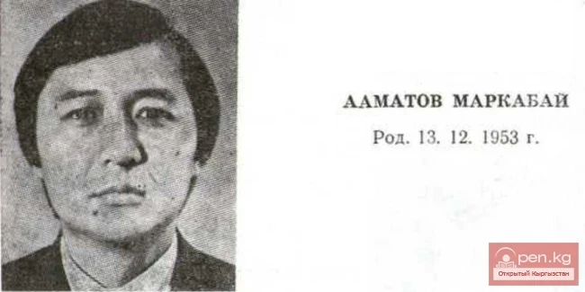 Poet Markabai Aamatov