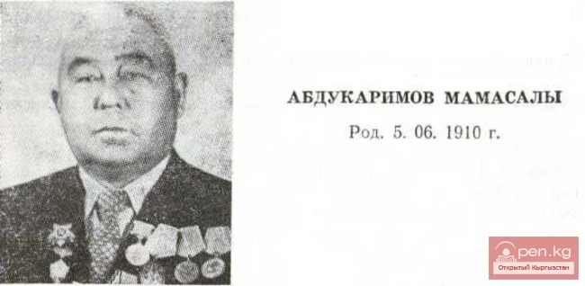 Prose Writer, Translator Mamasaaly Abdukarimov