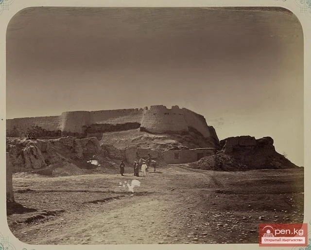 Аулие-Ата шаарындагы цитаделдин калдыктары