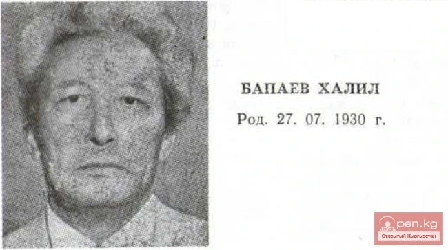 Критик, адабиятчы Халил Бапаев