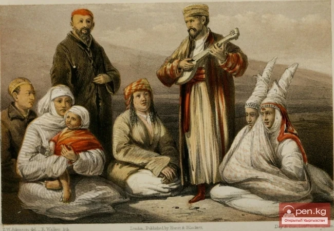 Kyrgyz of the 19th century in sketches by a British traveler