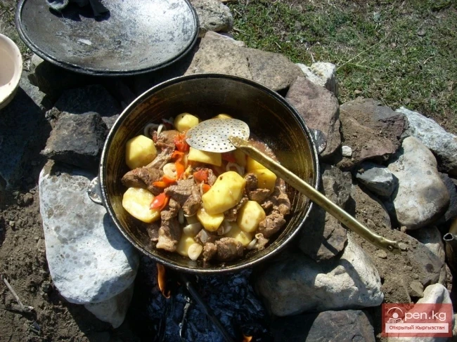 Culinary Delicacies During Hunting in Kyrgyzstan