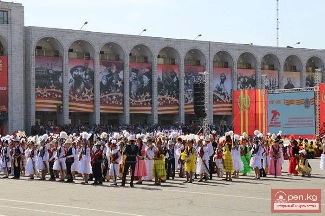 In Kyrgyzstan, a Victory Heirs Parade was held.
