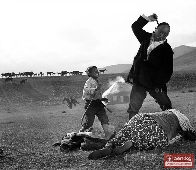 Unknown footage from the shooting of Okee