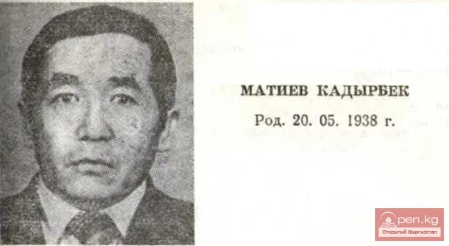Критик, адабиятчы Кадырбек Матиев