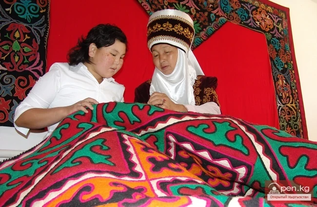 Carpet products among the Kyrgyz