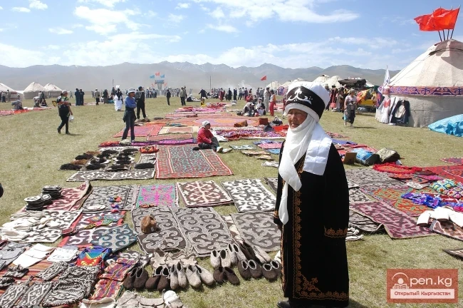 Carpet products among the Kyrgyz