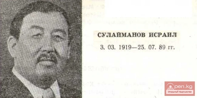Poet, Prose Writer Israil Sulaymanov