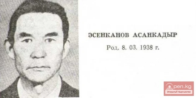 Прозаик Асанкадыр Эсенканов