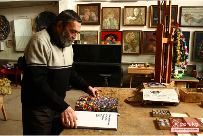 А. Н. Каменскийдин дубалдык живописи, мозаикасы, панно, рельефтери