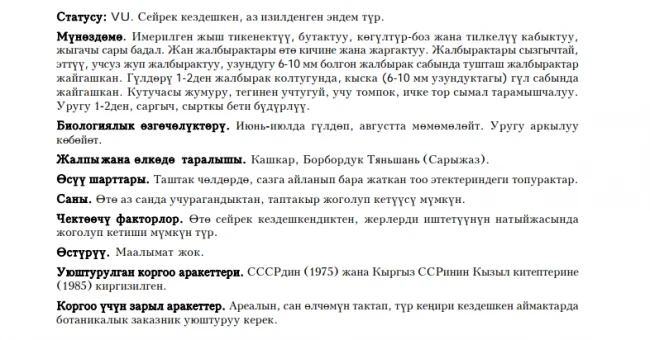 Kashgarian Bean Caper / Парнолистник кашгарский