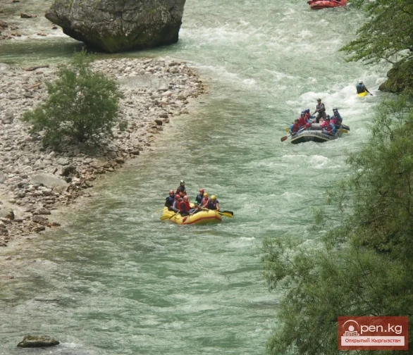 Rafting in Kyrgyzstan