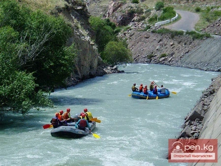 Rafting in Kyrgyzstan