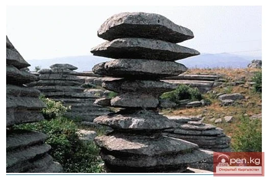 Балансирленген таштар жана жартасдар