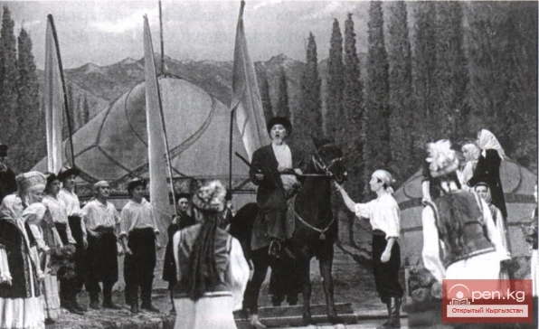 Кыргыз элдик-сценалык хореографиясынын стили. Кыргыз элдик бийинин тарыхы. 4-бөлүк