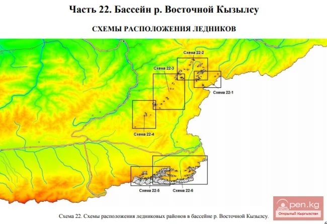 General characteristics of glaciation in the Kyrgyz Republic