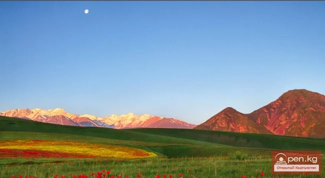 What types of climate are found in Kyrgyzstan?