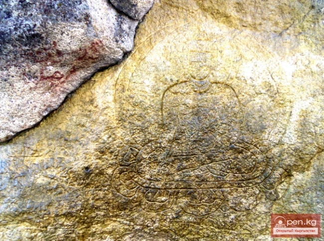 Иссык-Атинский Будда святилище у термального источника