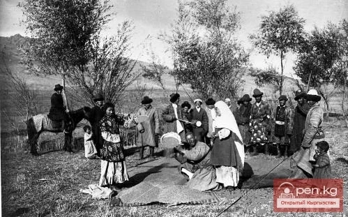 Киргиздердин курмандыктар жана магиялык аракеттери, XX кылымдын башы