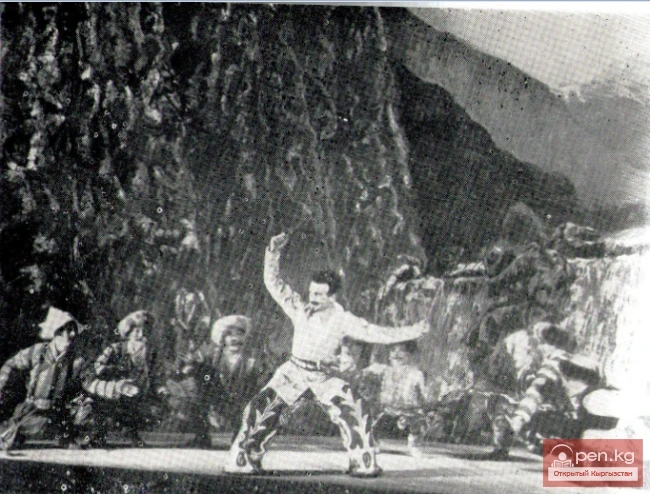 Performers of the first version of the ballet "Anar"