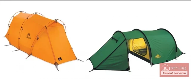 Choosing a tourist tent for hiking in the mountains of Kyrgyzstan