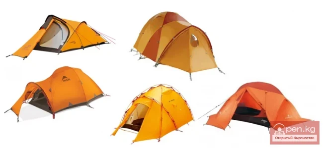 Choosing a tourist tent for hiking in the mountains of Kyrgyzstan