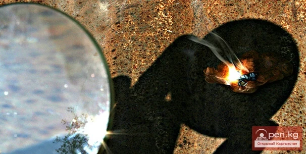 Several ways to make fire without matches and a lighter in the mountains of Kyrgyzstan. Part - 2