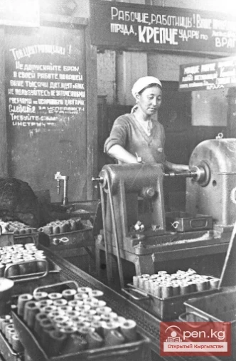 Report from the Industrial and Transport Department of the Kyrgyz Regional Committee of the VKP(b). Document No. 100. (October 1935)