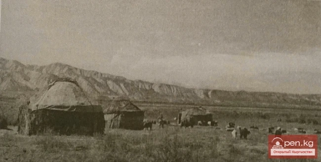 Yurt - the main portable dwelling of the Kyrgyz in the 19th century