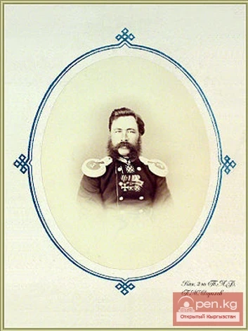 Pyotr Mikhailovich Shorokhov 1840 - 1914. Buried at the Botkin Cemetery in Tashkent. Participated twice in the capture of the Pishpek fortress (in 1860 and 1862).