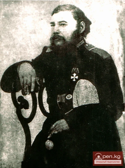 Pishpek. Georgievsky cavalier Vasily Vasilyevich Obukh. Died in the autumn of 1864. During the first siege of the Pishpek fortress (in 1860), the breach battery under the command of Staff Captain Obukh made a unique shot - ending with a shell hitting the mouth of a Kokand cannon and getting stuck in it.