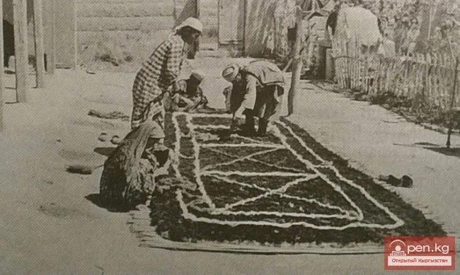 Ворсовое ковроткачество у кыргызов