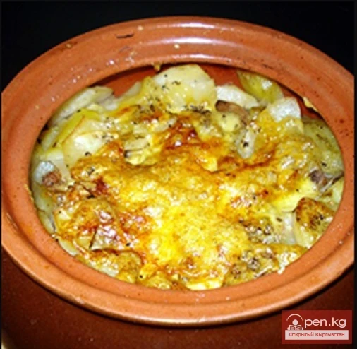 Ysyk Tоok - Chicken with Vegetables in a Pot