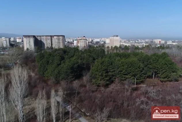 Ботанический сад Бишкека — аэросъемка