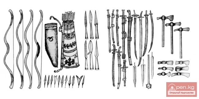 Средневековое оружие с территории Кыргызстана