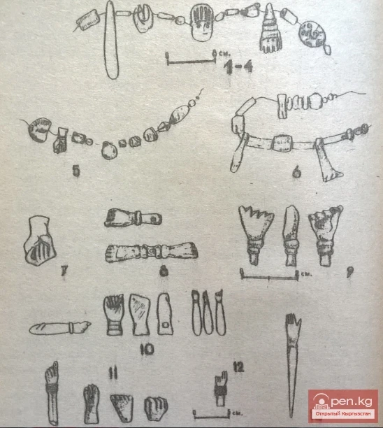 Кулачки – Куркаттын склептеринен жасалган подвескалар