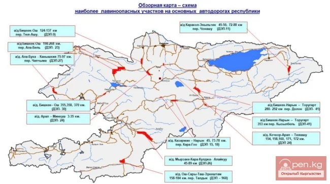 Maps of Kyrgyzstan to assist tourists