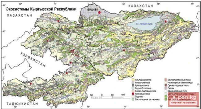 Maps of Kyrgyzstan to assist tourists