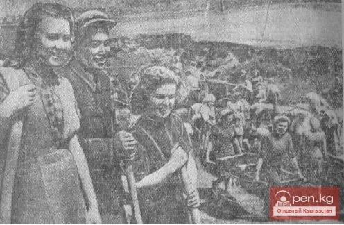 Строительство Комсомольского озера в г.Фрунзе. Документ №168 ( май 1946 г.)