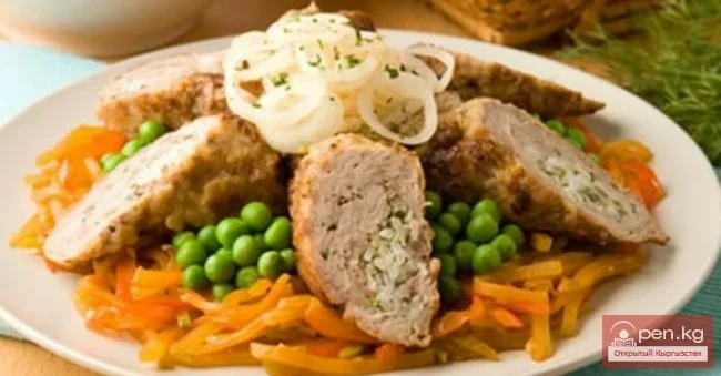 Zhumsak-et (soft meat), a dish of Kyrgyz cuisine