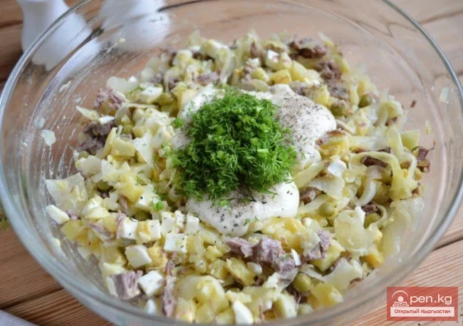 Salad "Zhanilyk"