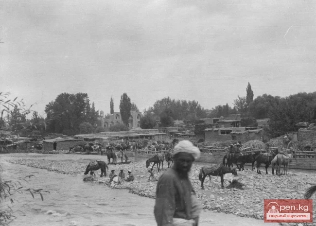 The view of Osh through the eyes of foreign travelers in the late 19th century.