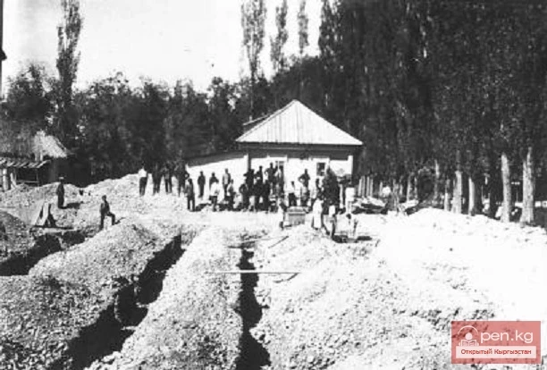 Начало благоустройства Пишпека