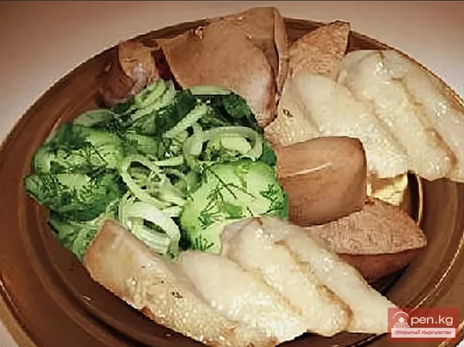 Kuyruk Boor - a popular snack in Kyrgyzstan