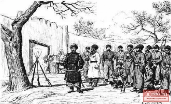 Рапорт Колпаковского о прибытии представителей восставших кокандских киргизов к русским властям