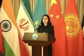 Актилек Мусаева 2025-2026-жылдардагы Кыргызстандын ШКУдагы төрагалыгынын приоритеттери боюнча брифинг өткөрдү.